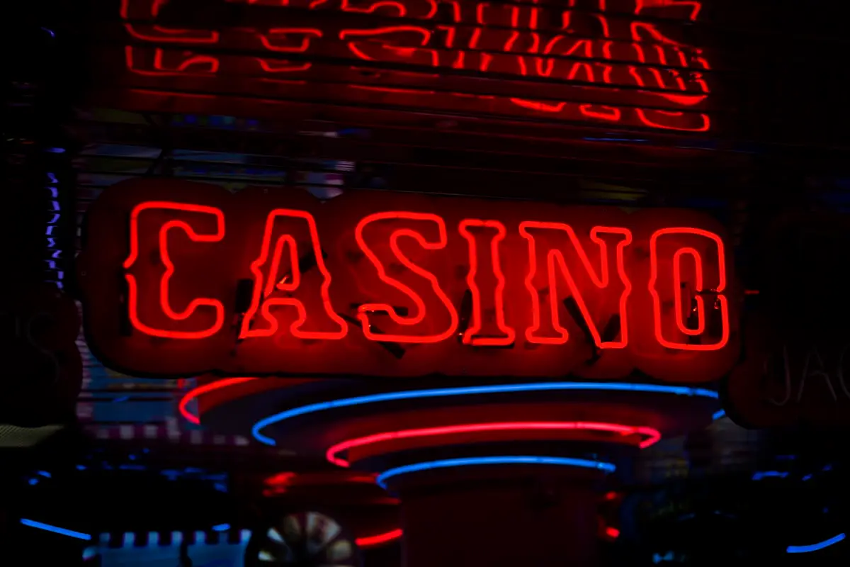 Neon casino sign
