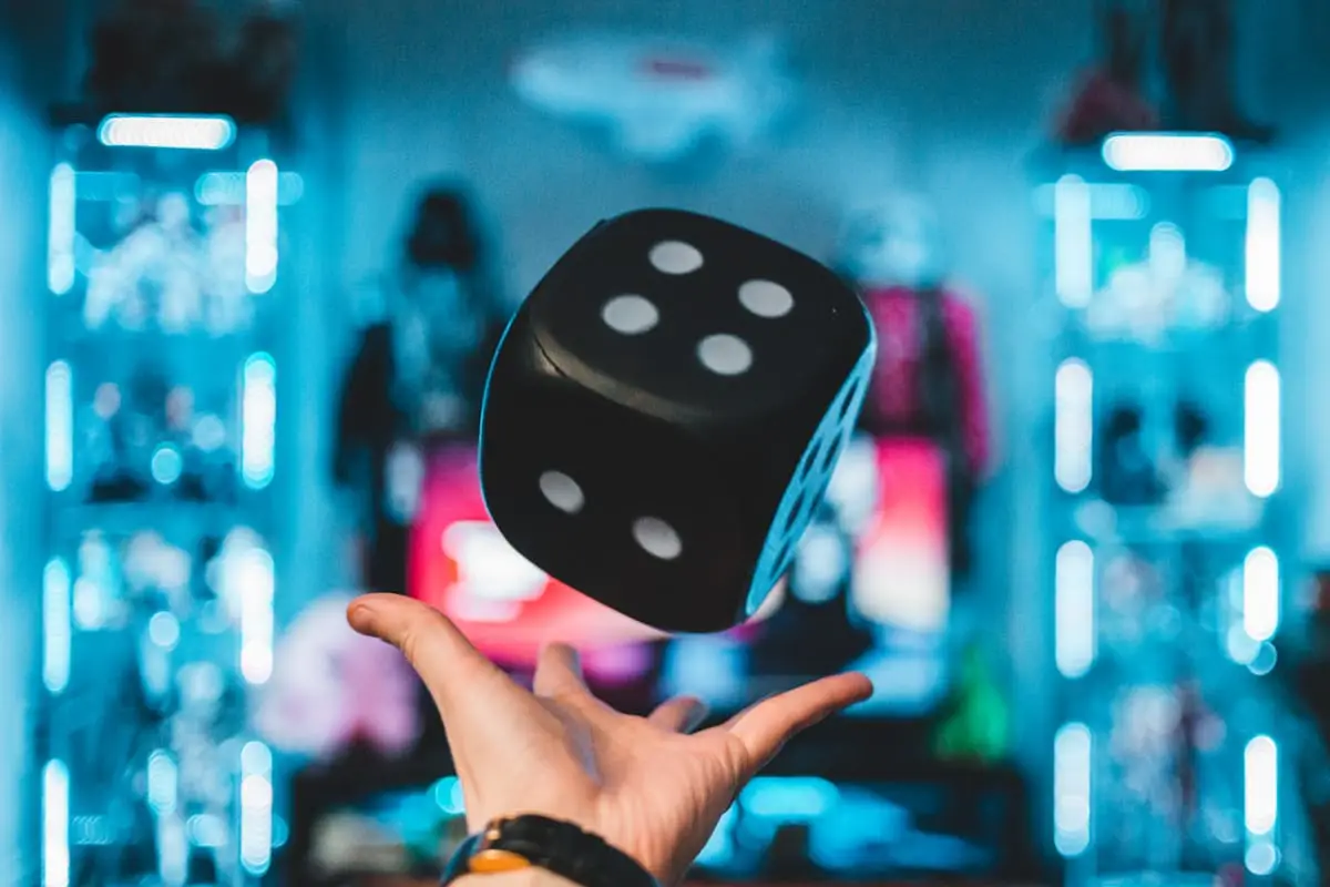 Dice in a casino setting